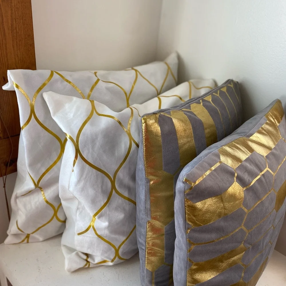 new sequins Pillow cases 4 pieces set